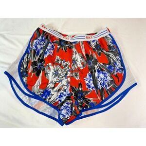 Nike Womens Size M Dry Fit Running Shorts‎ Floral Print Athleisure Y2K Liner